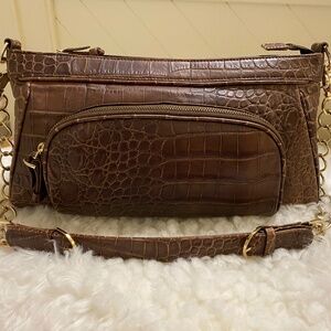 Charles David | 100% Genuine Crocodile Embossed Leather